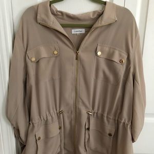 Calvin Klein Utility Blouse Plus Size 2X